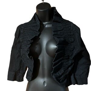 Voice denim shrug jacket